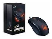 MOUSE GENIUS GAMER OPTICO AMMOX X1-400, Alámbrico, USB, 3200DPI, Negro/Rojo