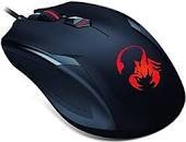 MOUSE GENIUS GAMER OPTICO AMMOX X1-400, Alámbrico, USB, 3200DPI, Negro/Rojo