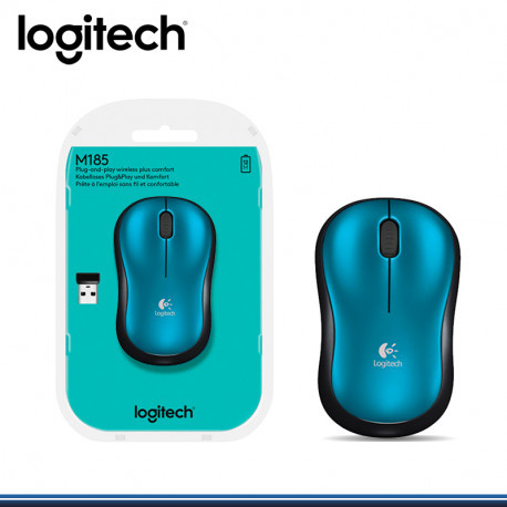 Mouse inalámbrico Logitech M185 azul Nuevo | 2442 vendidos Mouse inalámbrico Logitech M185 azul