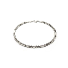 Pulseira bolinha ouro branco - comprar online