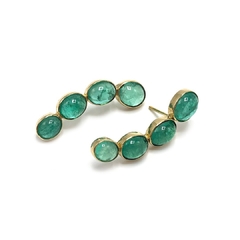 Ear cuff esmeralda cabuchon - comprar online