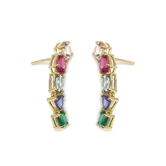 Ear cuff Pedras coloridas