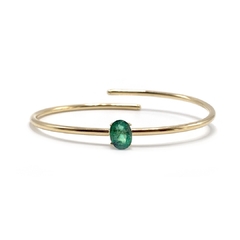 Bracelete esmeralda oval - comprar online