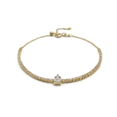 Pulseira Riviera com gota diamante - comprar online