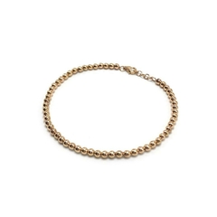 Pulseira bolinha ouro rose - comprar online