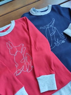 Pijama Canelado Minimalista infantil Lebre e Tarta - comprar online