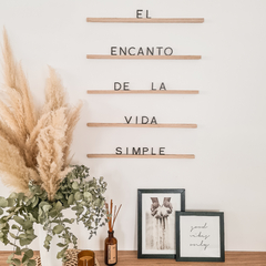 Letters Ledge - "El encanto de la vida simple" - 50 cm