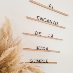 Letters Ledge - "El encanto de la vida simple" - 50 cm - comprar online