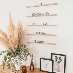 Letters Ledge - "El encanto de la vida simple" - 50 cm en internet