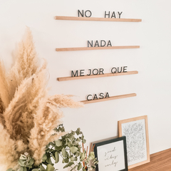 Letters Ledge - "No hay nada mejor que casa" - 50 cm