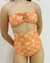 Culotte Tiro Alto Colaless Alice - Naranja Flores Blancas (SBIK49AD) - tienda online