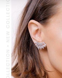 Brinco Ear Cuff Luxo - Banhado no Ouro Amarelo - Melissa Zanini Semijoias 