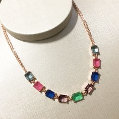 Choker com Pedras Coloridas