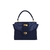 Frente da bolsa feminina satchel Augusta Queiroz azul marinho 