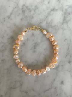 PULSERA PERLAS (SALMÓN) - comprar online