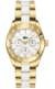 RELOJ LACOSTE MOD: 2000635 CAJA Y CORREA ACERO DORADO CON CERÁMICA BLANCA, FONDO NÁCAR Y DIAMANTES - comprar online