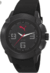 RELOJ PUMA HYBRID NEGRO ANALÓGICO CAJA ACERO INOXIDABLE CORREA CAUCHO DETALLES EN GRIS Y ROJO MOD: PU103721003