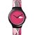 RELOJ LACOSTE DAMA CAJA ACRILICA CON CORREA CAUCHO FUCSIA Y NEGRO MOD: 2020115