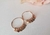 AROS PLATA ROSE, ARGOLLAS FINITAS CON DIJES COLGANTES, COD INT: 115533