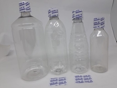 Lacre para garrafas plasticas pet cristal com lacre.