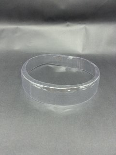Lacre preformado transparente sem gravação para pote de 1kg