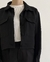 Chaqueta crepe botones negro - comprar online