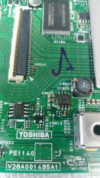 Placa principal tv toshiba 32l2300 - comprar online