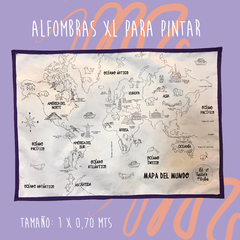 ALFOMBRA XL PARA PINTAR Y LAVAR |MAPA DEL MUNDO| en internet