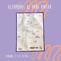 ALFOMBRAS XL PARA PINTAR Y LAVAR | MAPA ARGENTINA | - El Taller de LuLa 