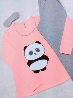 Pijama Feminino Longo estampa Panda