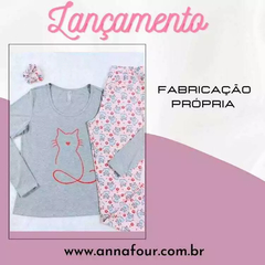 PIJAMA INVERNO GATINHO - Annafour