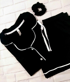 Pijama Americano Curto Black. - Annafour