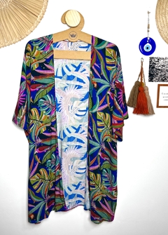 Kimono Floresta Tropical Azul na internet