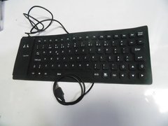 Teclado Flexível De Silicone Usb Dobrável Para Notebook Pc