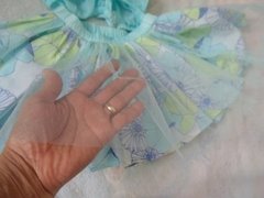 Gymboree - Saia Tutu Floral Para Menina Cor Azul C Calcinha na internet