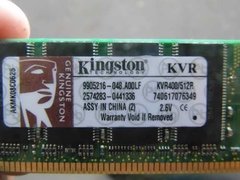 Memória Para Pc Desktop Kingston Ddr1 400mhz 512mb 2.6v na internet