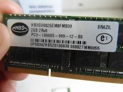 Memória P Notebook Hbs Ddr3 2gb 1333mhz Hb3su002 Pc3-10600s