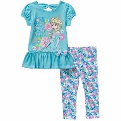 Conjunto De Blusa E Legging Menina Disney Personagem Frozen