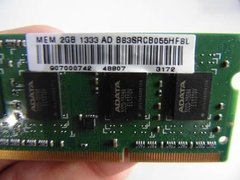 Memória P Notebook Adata Ddr3 2gb 1333mhz B83srcb055hf8l - WFL USADOS de Informática