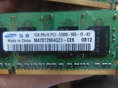 Memória P Note Gateway Sa1 M-1625 Samsung 1gb Ddr2 667 - loja online
