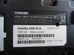 Carcaça Inferior Chassi Base P O Notebook Toshiba X205-sli6 na internet