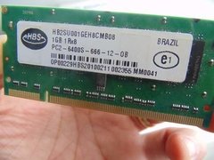 Memória P Notebook Dell Vostro 1510 Hbs 1gb Ddr2 800mhz na internet