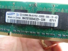 Imagem do Memória Notebook Dell Vostro 1510 Samsung 512mb 533mhz Ddr2