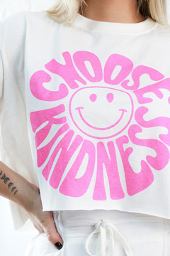 T-Shirt Cropped Kindness - Pura Vaidade