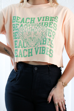 T-Shirt Cropped Beach - comprar online