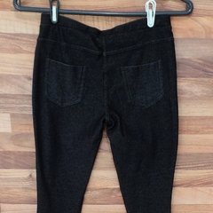 calça legging jeans preta infantil zara girls - Mamá Shop Brechó