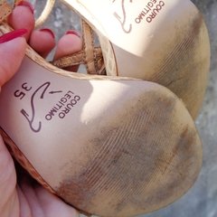 Imagem do sandália nude com pedras corello