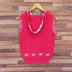 colete rosa de tricot girls infantil na internet