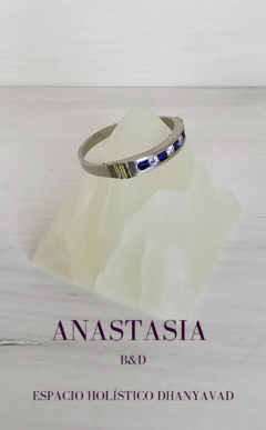 Anillo Silver Blue Prudence