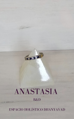 Anillo Silver Blue Prudence - Anastasia B&D